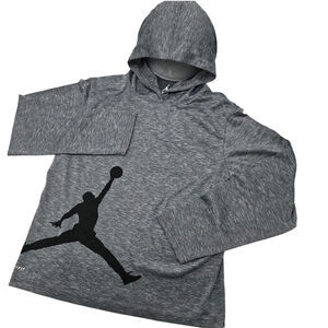 Jordan Dri Fit Shirt Hoodie Pullover Kids Boys Large